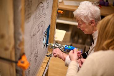 Tufting workshop in bad Pyrmont